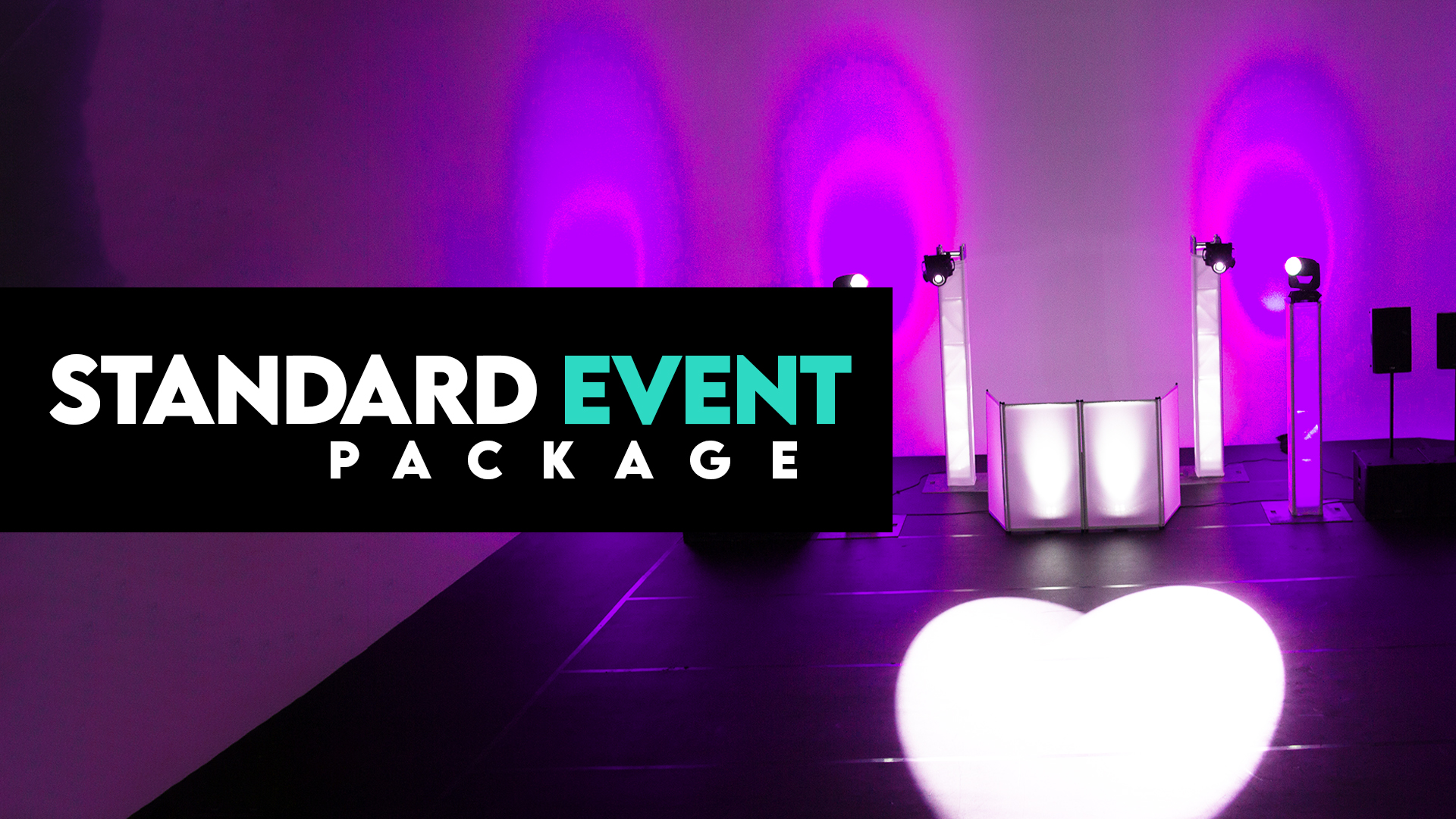 Professional DJ sound and lighting setup for large parties, weddings, and corporate events in Arizona