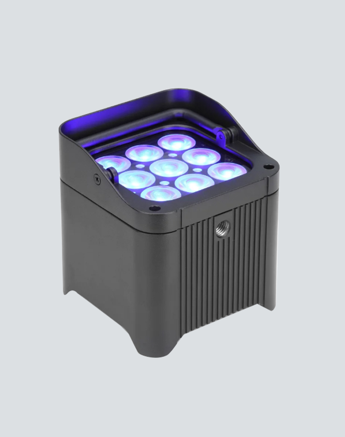 Chauvet DJ Freedom Par H9 IP wireless LED wash light with vibrant colors for outdoor and indoor event lighting