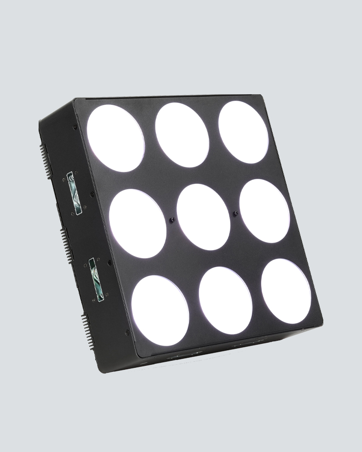 Chauvet DJ Core 3x3 LED pixel mapping wash panel creating vibrant RGB color effects for weddings, concerts, corporate events, stage productions, nightclub lighting, DJ performances and event production in Arizona.